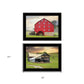 Set Of Two Mail Pouch Barn and Mill 2 Black Framed Print Wall Art