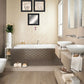 Set Of Three Soak and Unwind 3 Black Framed Print Bathroom Wall Art
