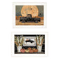 Set Of Two Harvest Moon 1 White Framed Print Kitchen Wall Art