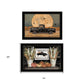 Set Of Two Harvest Moon 3 Black Framed Print Kitchen Wall Art