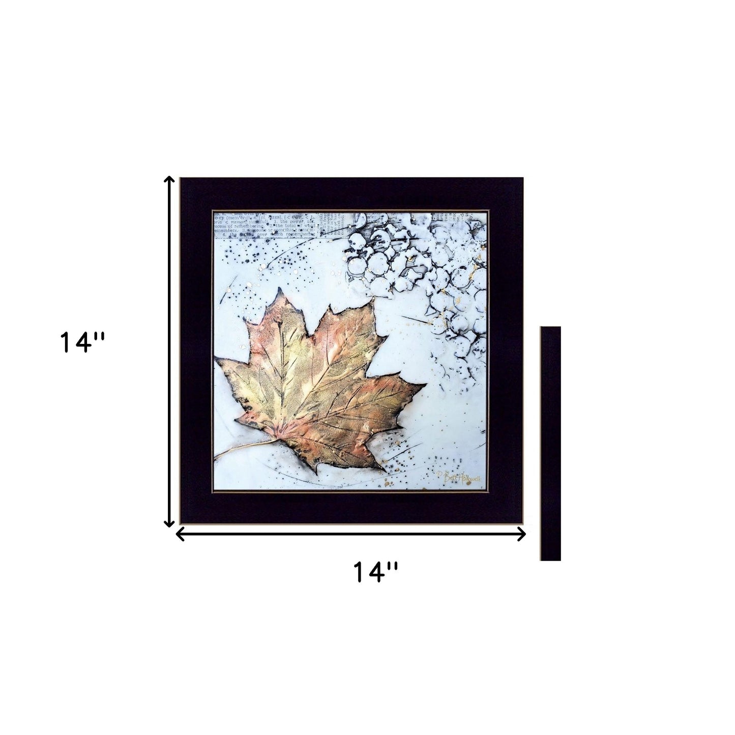 Set Of Two Channeling Fall Leaves I and III 3 Black Framed Print Wall Art