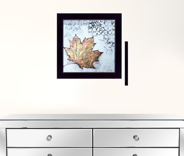 Set Of Two Channeling Fall Leaves I and III 3 Black Framed Print Wall Art