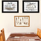 Set Of Two Stays at Grandmas 2 Black Framed Print Wall Art