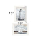 Set Of Two Lighthouse Sailboat 1 White Framed Print Wall Art