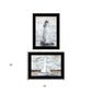 Set Of Two Lighthouse Sailboat 2 Black Framed Print Wall Art