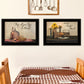 Set Of Two Twice Blessed 2 Black Framed Print Wall Art