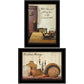 Set Of Two What I Love Most 2 Black Framed Print Kitchen Wall Art