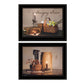 Set Of Two Amazing Grace 6 Black Framed Print Kitchen Wall Art