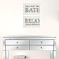 Set Of Two When in Doubt Take A Bath Relax Framed Print Bathroom Wall Art