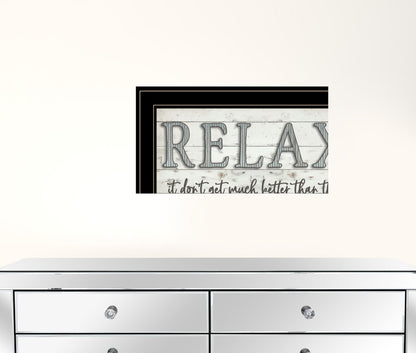 Set Of Two Bath Relax 2 Black Framed Print Bathroom Wall Art