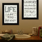 Set Of Two Loads of Fun 2 Black Framed Print Bathroom Wall Art