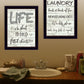 Set Of Two Loads of Fun 3 Black Framed Print Bathroom Wall Art