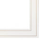 Set Of Three Wash Room White Rim Frame Bathroom Wall Art with Mirror