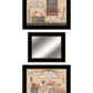 Set Of Three Wash Room 2 Black Framed Print Bathroom Wall Art