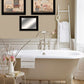 Set Of Three Wash Room 2 Black Framed Print Bathroom Wall Art