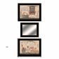 Set Of Three Wash Room 2 Black Framed Print Bathroom Wall Art