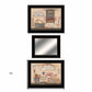 Set Of Three Wash Room 5 Black Framed Print Bathroom Wall Art