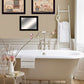 Set Of Three Wash Room 6 Black Framed Print Bathroom Wall Art