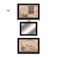 Set Of Three Wash Room 6 Black Framed Print Bathroom Wall Art