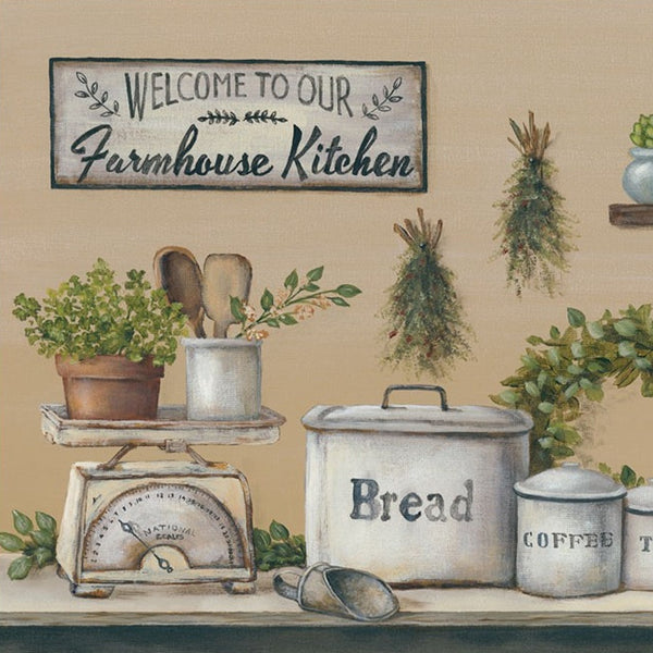 Set Of Three Farmhouse Kitchen 4 White Framed Print Kitchen Wall Art