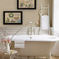 Set Of Two Bath Time 2 Black Framed Print Bathroom Wall Art