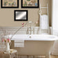 Set Of Three Bath Time 2 Black Framed Print Bathroom Wall Art