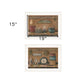 Set Of Two Shelf Treasures 1 White Framed Print Wall Art