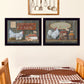 Set Of Two Home Grown 3 Black Framed Print Wall Art