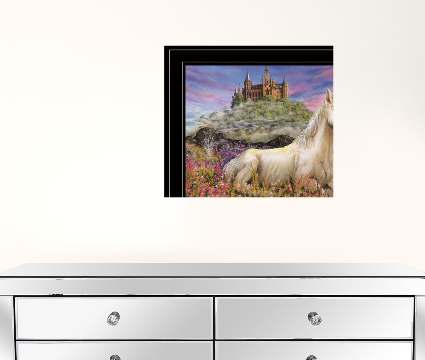 Set Of Two Unicorns For You 2 Black Framed Print Wall Art