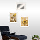 Set Of Three Butterflies 1 White Framed Print Wall Art