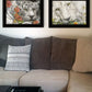 Set Of Two Tiger Lily Dandy Lion 2 Black Framed Print Wall Art