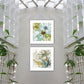 Set Of Two Sea Glass 1 White Framed Print Wall Art