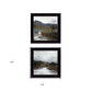 Set Of Two Winter Landscape 3 Black Framed Print Wall Art