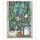 Winter Wreath 1 White Framed Print Wall Art