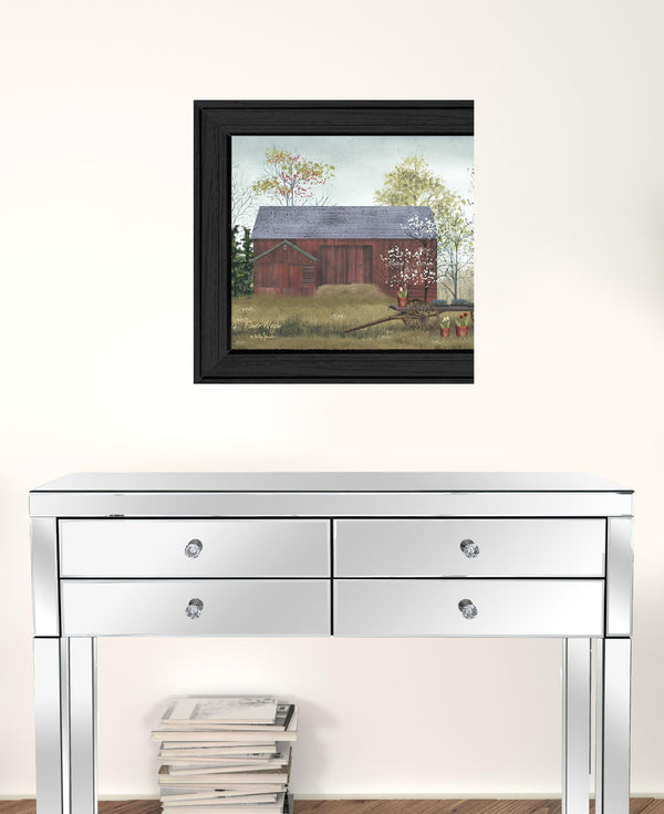 Flower Wagon 3 Black Framed Print Wall Art