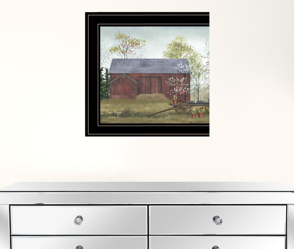 Flower Wagon 4 Black Framed Print Wall Art