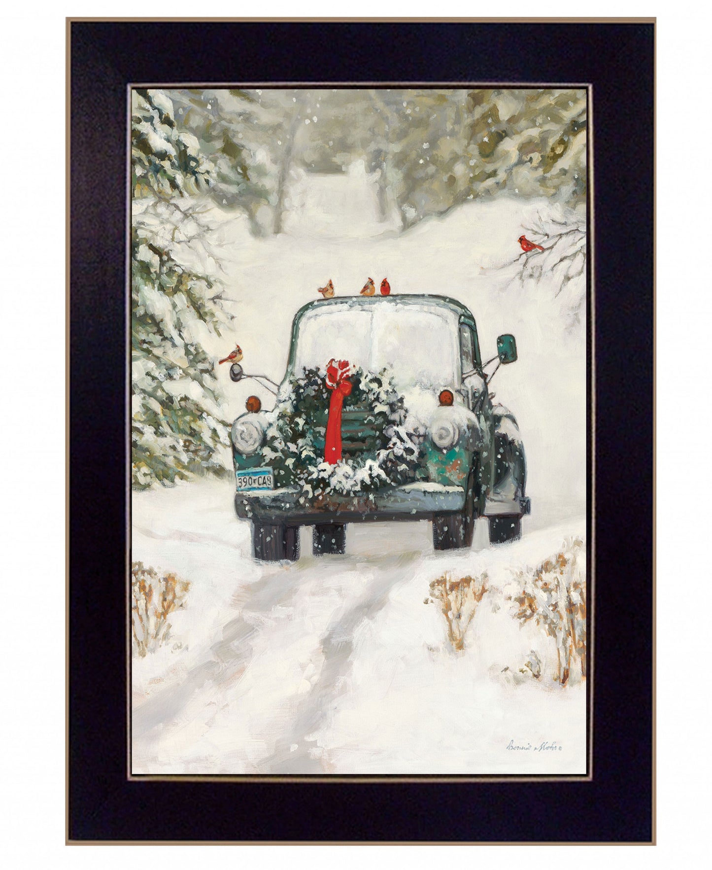 Winter Park 2 Black Framed Print Kitchen Wall Art