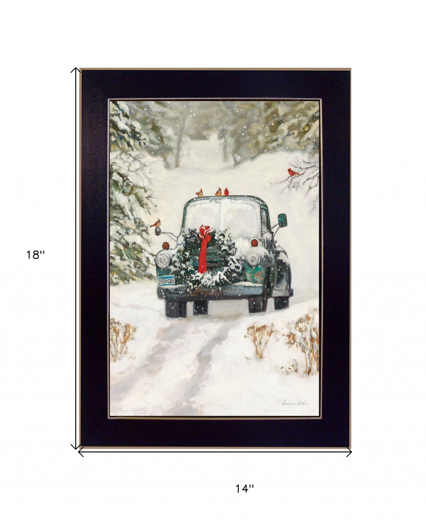 Winter Park 2 Black Framed Print Kitchen Wall Art