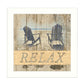 RELAX 1 White Framed Print Wall Art