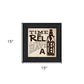 BeerTime to Relax Black Framed Print Wall Art