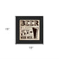 Beer Work Week Black Framed Print Wall Art