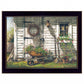 Spring Cleaning 4 Black Framed Print Wall Art