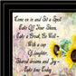 Sharing Sunshine 1 Black Framed Print Wall Art