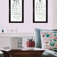 Set Of Two Eye Charts 2 Black Framed Print Wall Art