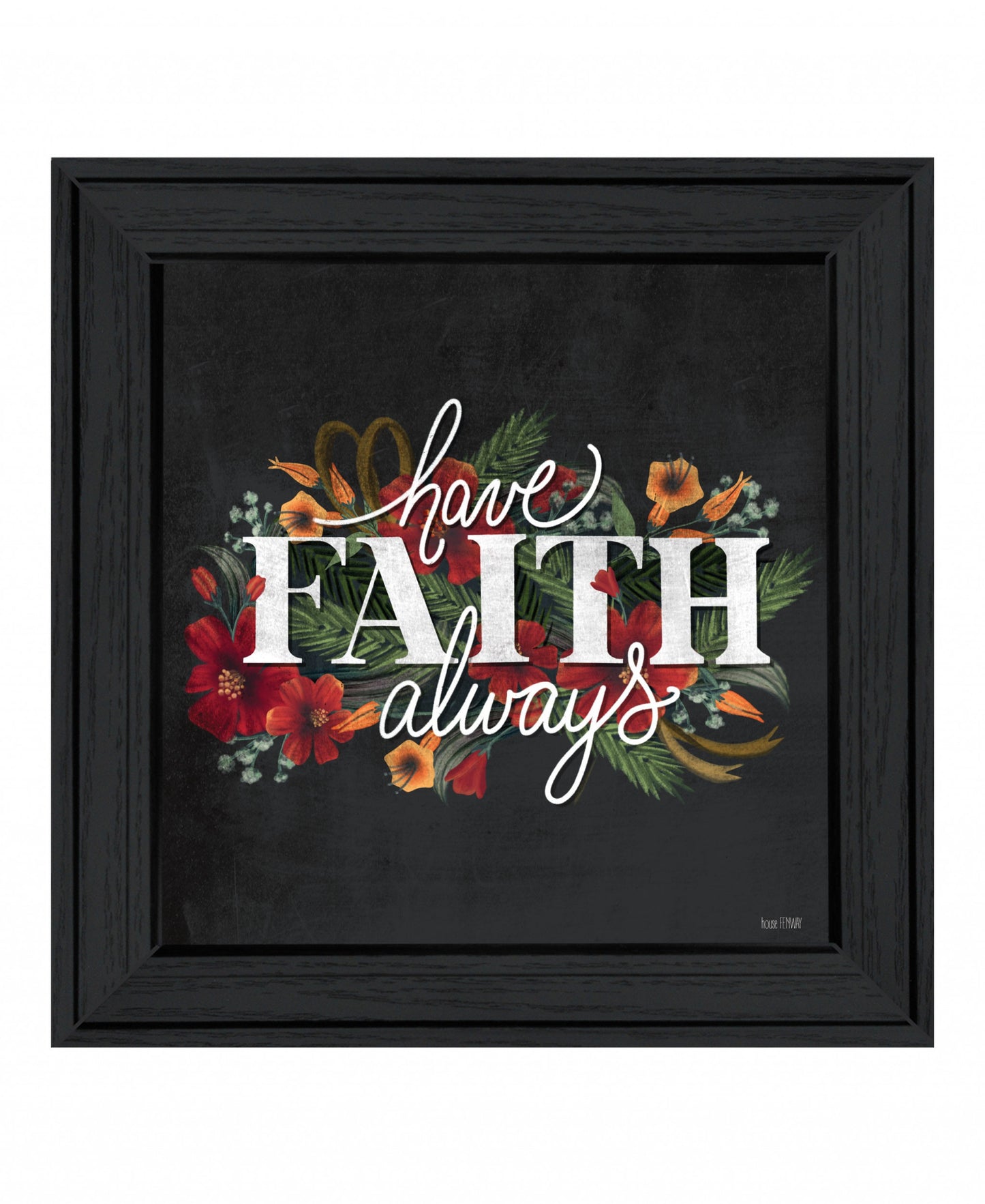 Have Faith 3 Black Framed Print Wall Art