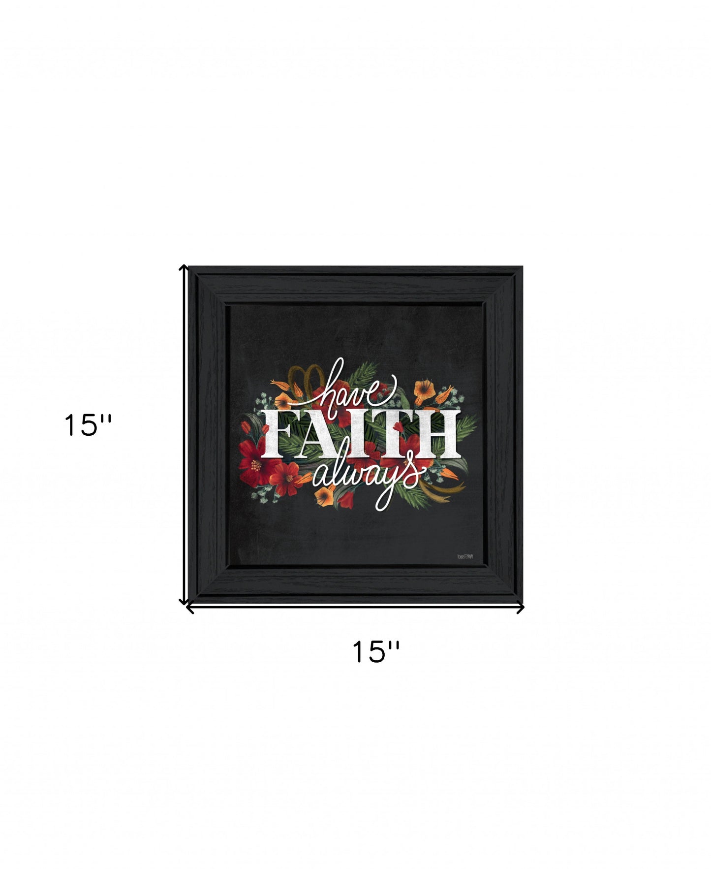 Have Faith 3 Black Framed Print Wall Art