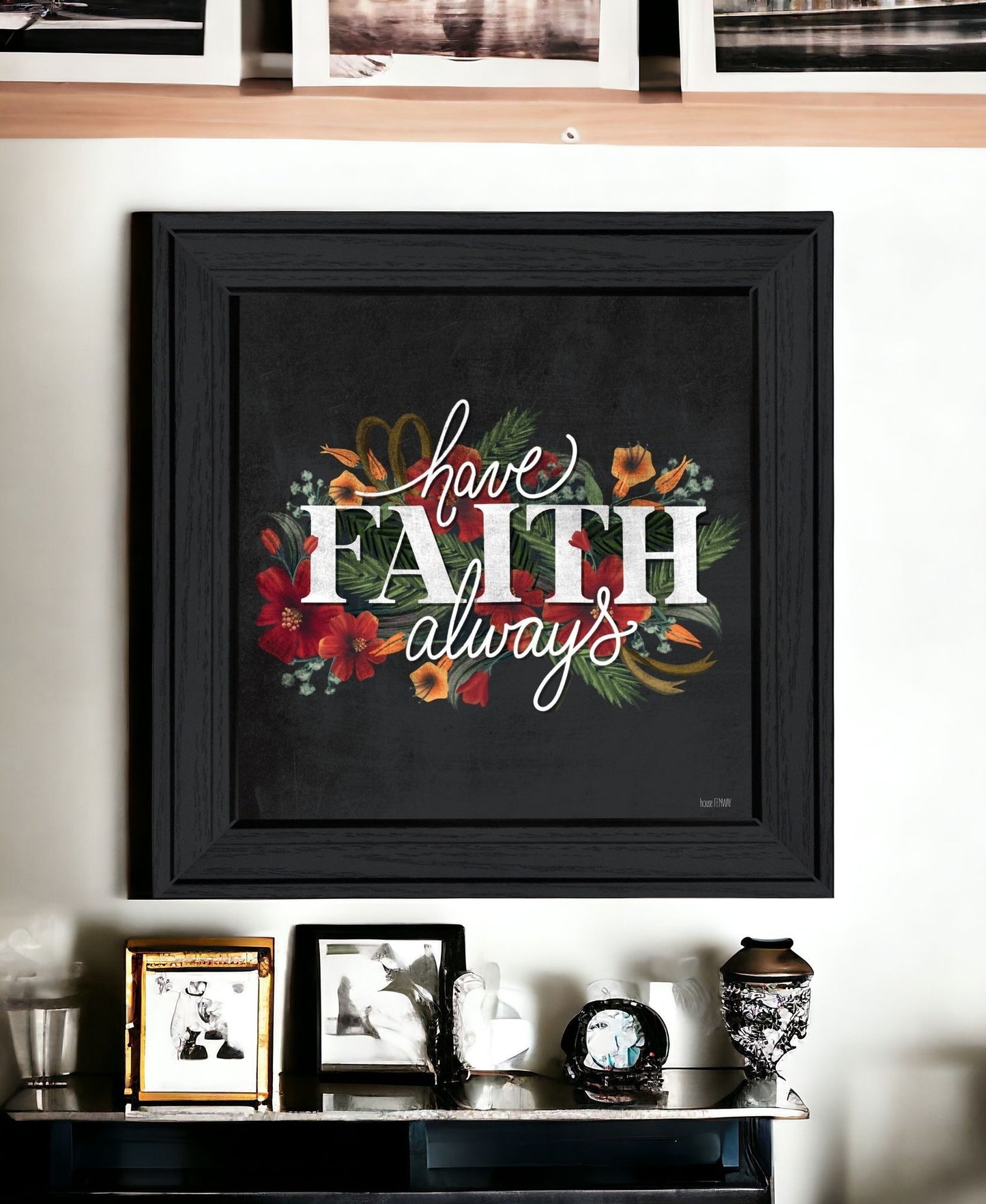 Have Faith 3 Black Framed Print Wall Art