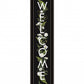 Welcome Sign I 3 Black Framed Print Wall Art