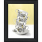 Time For Tea Yellow 2 Black Framed Print Wall Art