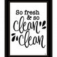 So Clean Clean 2 Black Framed Print Wall Art